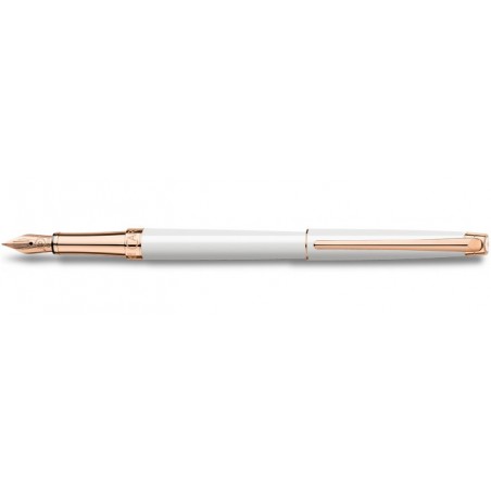 Stylo Plume Léman Slim Blanc Or-Rose