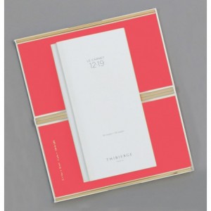 Carnet Thibierge Blanc 12.19 Habillage Rouge Corail