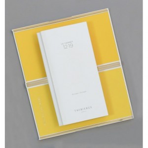 Carnet Thibierge Blanc 12.19 Habillage Jaune