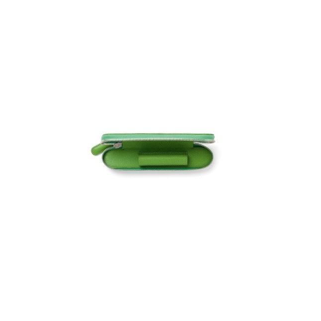Etui Zippé Vert Reptile pour 1 stylo
