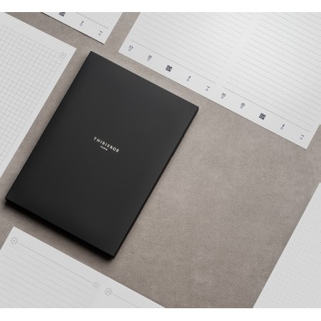 Carnet Thibierge Noir Mat 12.19 Habillage Terracotta