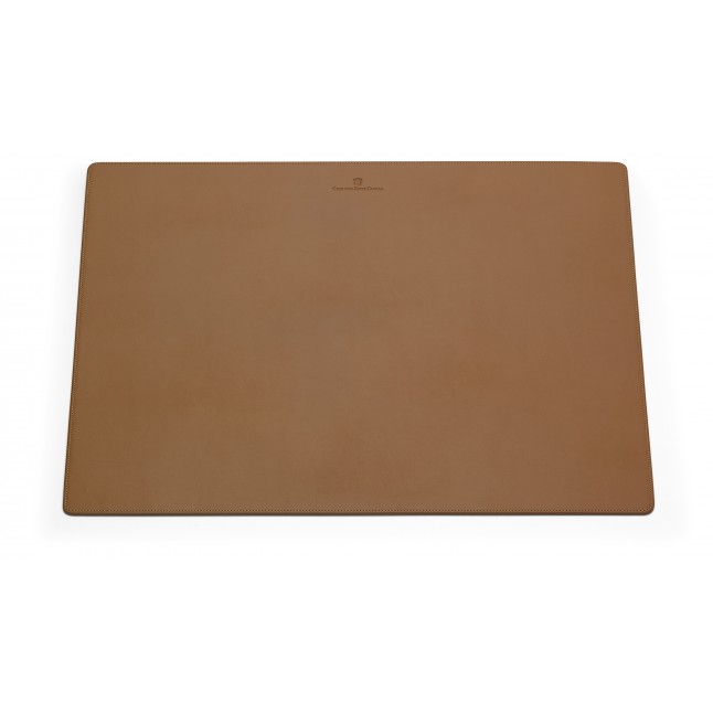 Sous-Main Lisse Cognac