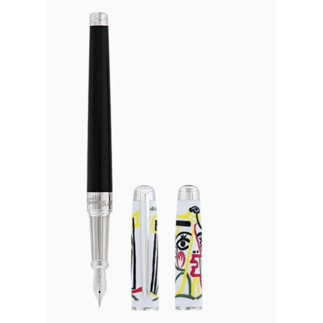 Stylo plume convertible roller - Line D Eternity Picasso - S.T Dupont